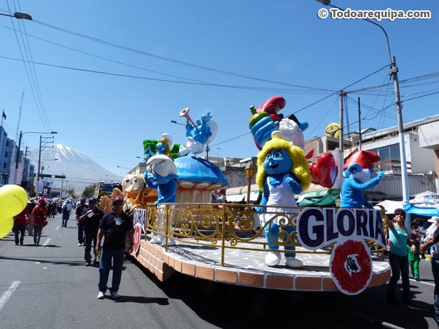 Carro alegórico de Gloria