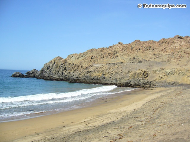 Playa de Puerto Inca hacia la zona norte