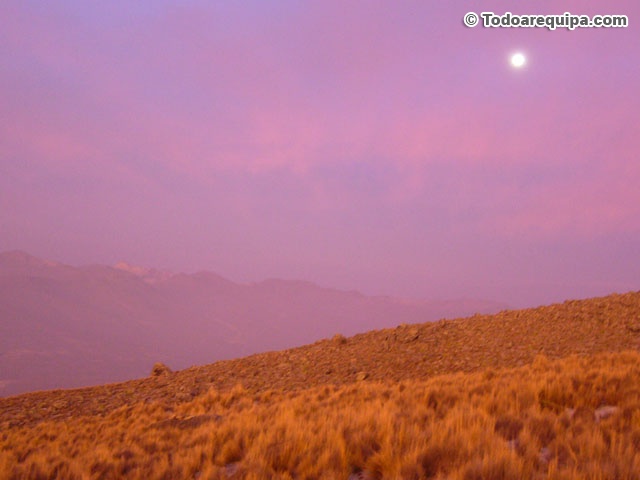 Anocheciendo en el Pichu Pichu