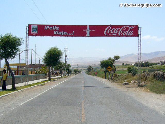 Salida de la localidad de Mejía