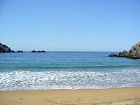 Vista de la playa de Puerto Inca