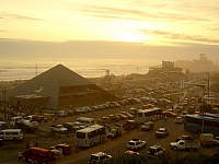 Atardecer en el complejo playa dos de Mollendo